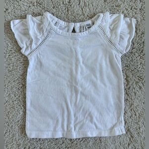 Janie and Jack White Toddler Girl Shirt - 18-24 months